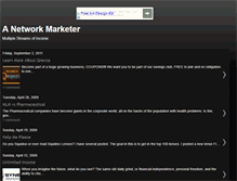 Tablet Screenshot of anetworkmarketer.blogspot.com