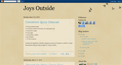 Desktop Screenshot of joys-outside.blogspot.com