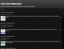 Tablet Screenshot of proinformacao.blogspot.com