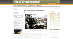 Desktop Screenshot of hojaexperimental.blogspot.com