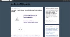Desktop Screenshot of medicina-genomica.blogspot.com