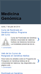 Mobile Screenshot of medicina-genomica.blogspot.com