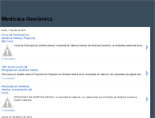 Tablet Screenshot of medicina-genomica.blogspot.com