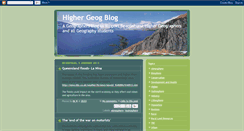 Desktop Screenshot of geog4higher.blogspot.com