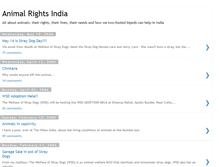 Tablet Screenshot of animalrightsindia.blogspot.com