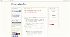Desktop Screenshot of crestjobsdotnet.blogspot.com