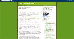 Desktop Screenshot of leapfoundation.blogspot.com