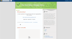 Desktop Screenshot of postrocknotes.blogspot.com