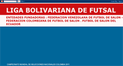 Desktop Screenshot of ligabolivariana.blogspot.com