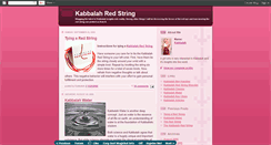 Desktop Screenshot of kabbalah-red-string.blogspot.com