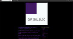 Desktop Screenshot of capitol-conspiracy.blogspot.com