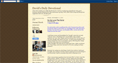 Desktop Screenshot of davidsdailydevotional.blogspot.com