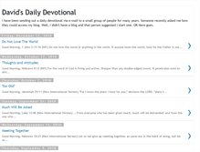 Tablet Screenshot of davidsdailydevotional.blogspot.com
