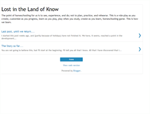 Tablet Screenshot of lostinthelandofknow.blogspot.com