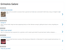 Tablet Screenshot of grimoiresgalore.blogspot.com