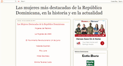 Desktop Screenshot of mujeresdestacadas.blogspot.com