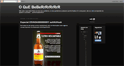 Desktop Screenshot of oquebeber.blogspot.com