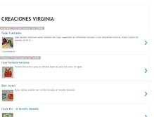 Tablet Screenshot of creacionesvirginia.blogspot.com