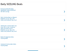Tablet Screenshot of daily-sizziling-deals.blogspot.com
