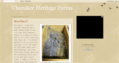 Desktop Screenshot of cherokeeheritagefarms.blogspot.com