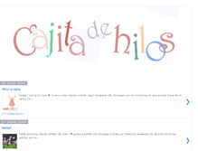 Tablet Screenshot of cajitadehilos.blogspot.com