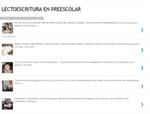 Tablet Screenshot of lectoescrituraenpreescolar-marisol.blogspot.com