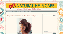 Desktop Screenshot of diynaturalhaircare.blogspot.com