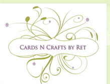 Tablet Screenshot of cardsncraftsbyret.blogspot.com