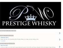Tablet Screenshot of prestigewhisky.blogspot.com