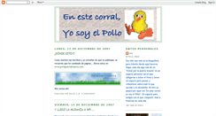 Desktop Screenshot of enestecorralyosoyelpollo.blogspot.com