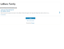 Tablet Screenshot of leblancfamily.blogspot.com