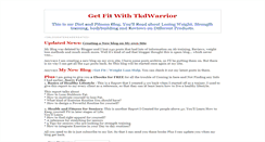 Desktop Screenshot of get-fit-with-tkdwarrior.blogspot.com