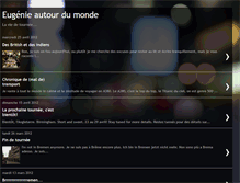 Tablet Screenshot of eugenieautourdumonde.blogspot.com
