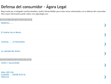 Tablet Screenshot of defensadelconsumidoragoralegal.blogspot.com