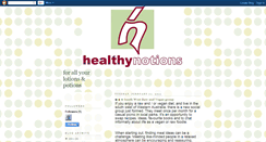 Desktop Screenshot of healthy-notions.blogspot.com