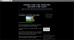 Desktop Screenshot of homemcomcaoprocuramulhercomgato.blogspot.com