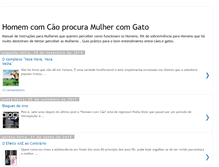 Tablet Screenshot of homemcomcaoprocuramulhercomgato.blogspot.com