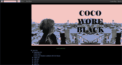 Desktop Screenshot of cocoworeblack.blogspot.com