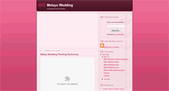 Desktop Screenshot of melayuwedding.blogspot.com