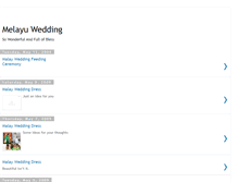 Tablet Screenshot of melayuwedding.blogspot.com