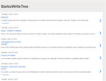 Tablet Screenshot of barbswritetree.blogspot.com