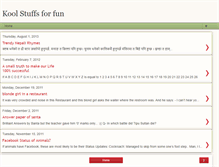 Tablet Screenshot of koolstuffsforfun.blogspot.com