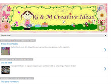 Tablet Screenshot of gmcreativeideas.blogspot.com