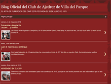 Tablet Screenshot of clubdeajedrezdevilladelparque.blogspot.com