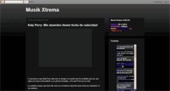 Desktop Screenshot of musikxtrema.blogspot.com