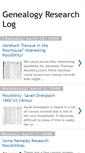 Mobile Screenshot of genealogy-research-log.blogspot.com