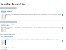Tablet Screenshot of genealogy-research-log.blogspot.com