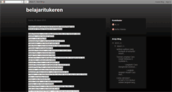 Desktop Screenshot of belajaritukeren.blogspot.com