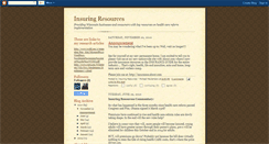 Desktop Screenshot of insuringresources.blogspot.com