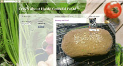 Desktop Screenshot of crazyabouthomecookedfood.blogspot.com